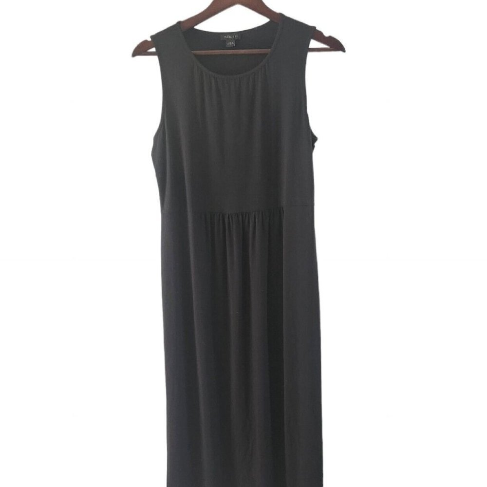 J.Jill Womens Dress Small Black Sleeveless Tank Wearever Collection Pullover